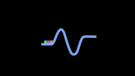 Achterbahn-Symbol-Loop-Animationsvideo,-Transparenter-Hintergrund-Mit-Alphakanal